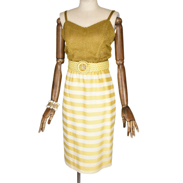 AKRIS vintage skirt from the 90's, striped wool skirt, straight skirt with pockets.